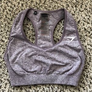 Purple Gymshark sports bra